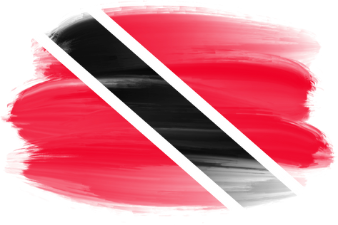 Trinidad and Tobago Flag Brushstroke  